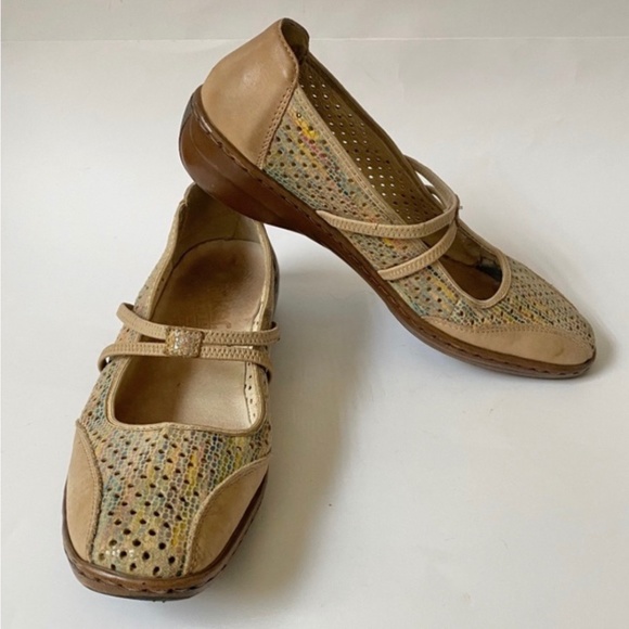 Rieker Antistress Rainbow Mary Janes Sz 8.5 - Picture 1 of 5